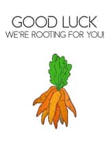 ROOTING GOOD LUCK CARD created by Jemma Louise UK