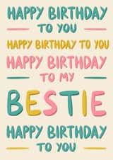 Bestie Birthday Card created by Jess Quinn