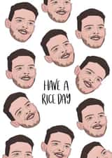 Arsenal Birthday Card - Declan Rice - Pun created by intruekirstyle