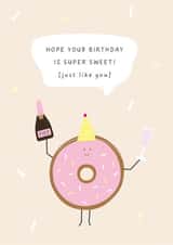 Super Sweet Donut Birthday Card created by Pig + Plums