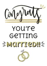 Congrats You’re Getting Married - Engagement Card created by MadeByLauraxx