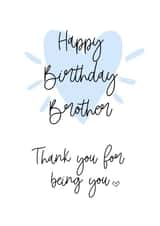 Thanks for being you, birthday brother created by AJK Stitch Designs 