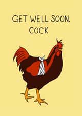 Get well soon, cock! created by Schnauzer Scribbles