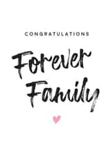 Congratulations forever family card created by notafictionalmum