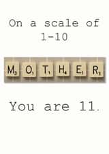 Mother Days Scrabble Card created by Namephrame