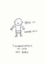 New baby congratulations created by Hole in my Pocket