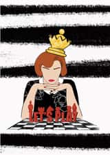 Queen's Gambit card created by Juliana Dabague