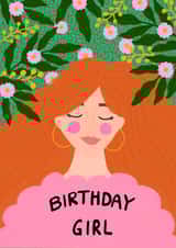 Red Head Birthday Girl created by The Paper Tail