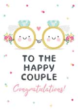 Happy Mrs & Mrs Wedding Rings Card created by Design By Day
