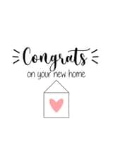 Congrats on your new home created by Amy Cole