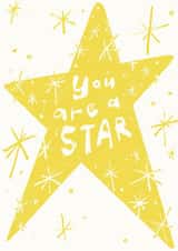 Pretty Heartfelt Star Card - Hand Lettering - You are a Star created by Yan Yu Lee