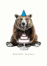 Wild Bear and Birthday Cake created by Amelia Ilangaratne
