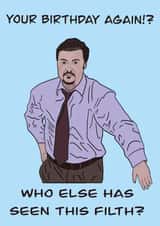 Birthday Filth, The Office David Brent Card created by JJCapper