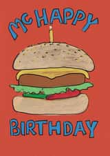 Mc Happy Birthday card created by lalabuds by Rebecca Carr