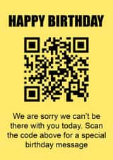 QR code Prank Birthday Card created by Arr Cards