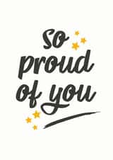 So Proud of You, Starry Congratulations Card created by @TheGrafixCat