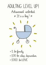 New Baby Boy Congratulations Card created by FROGGIE & ROSBIF