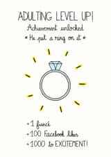 Engagement Ring Congratulations Card created by FROGGIE & ROSBIF