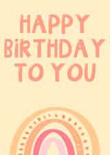 Rainbow Birthday Card created by Authentically Unique