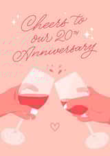 Cheers to our 20th Anniversary - 20 Years Together created by Leah Chong - Leah Design