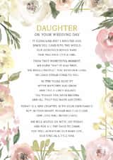 Daughter On Your Wedding Day Card created by PMPrinted