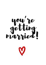 Getting married, engagement congratulations created by Amy (Hedgecards)