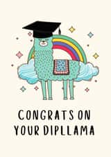 Dipllama Graduation Card created by Sundiva Designs