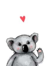 Koala love card created by Maria Myrkina