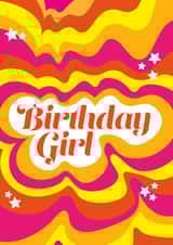 Retro Birthday Girl Card created by Starkey  & Co