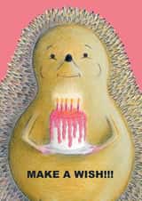 Hedgehog With Birthday Cake created by dawn bevins