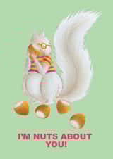 Nuts About You, Squirrel Card created by dawn bevins