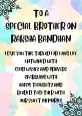 Sweet Raksha Bandhan Card for Brother created by Paper Wishes Co