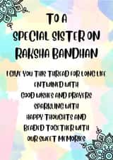 Sweet Raksha Bandhan Card for Sister created by Paper Wishes Co