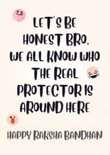 Protective Raksha Bandhan Card created by Paper Wishes Co