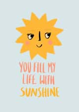 You fill my life with sunshine card created by Phoebe Harris