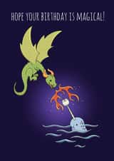 Magical Dragon and Narwhal Birthday created by Lisa Crisafi
