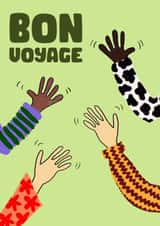 Bon Voyage, Waving Goodbye Card created by Jive Prints