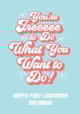 Post Lockdown Birthday Card created by The Foxy Lemon Co.