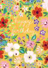 Pretty Birthday Florals created by Katie Whitton Design