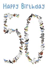 50th Bird Birthday Card created by NorthernRainbowArt