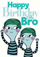 Quirky Little Brother Birthday Card created by Elnup