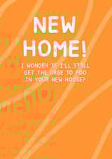 Urge To Poo New Home Card created by Card and Cake