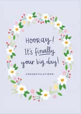 Hooray! It's Finally Your Big Day Wedding Card created by Kimberley Rose Studio