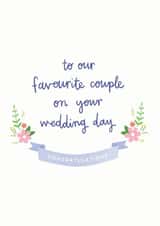 Our Favourite Couple - Wedding Congratulations Card created by Kimberley Rose Studio
