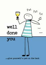 Well done you - congratulations created by Sarah Simonds-Gooding