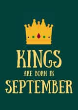 September Birthday Card for Men created by SJdesigns