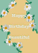 Beautiful daisy chain birthday card created by Lana Bennett