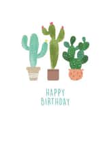 Cute cactus birthday card created by Katie Moody