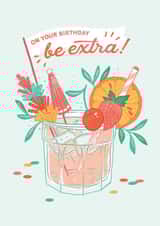 Birthday Cocktail created by Paper Raven Co.