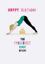 Fabulously bendy bitch yoga design created by Pencilface